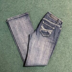 Rock & Roll Cowgirl Boot Cut Jeans - Classic Blue